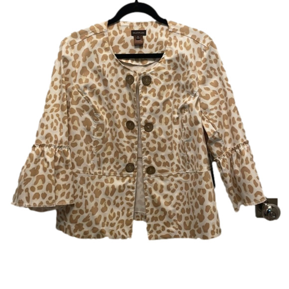 Multiples Jackets & Blazers - Multiples animal print jacket XL
